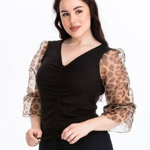 Leopard blouse